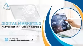 Digital marketing an introduction to online advertising