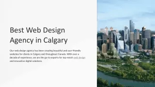 Best Web Design Agency in calgary