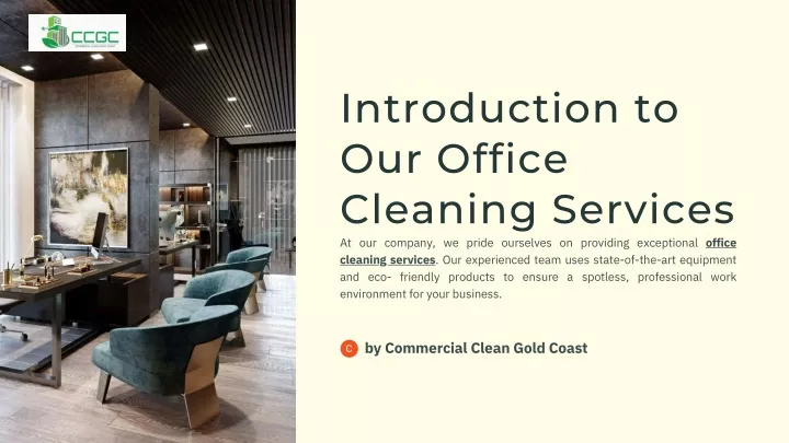 introduction to our office cleaning services