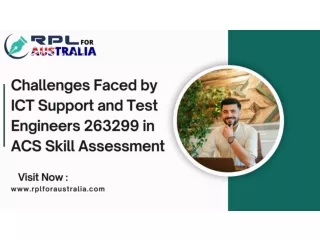 Challenges Faced by ICT Support and Test Engineers 263299 in ACS Skill Assessment