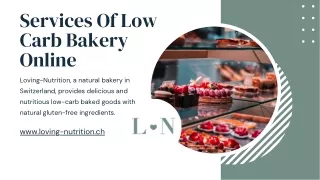 Services Of Low Carb Bakery - Loving-Nutrition