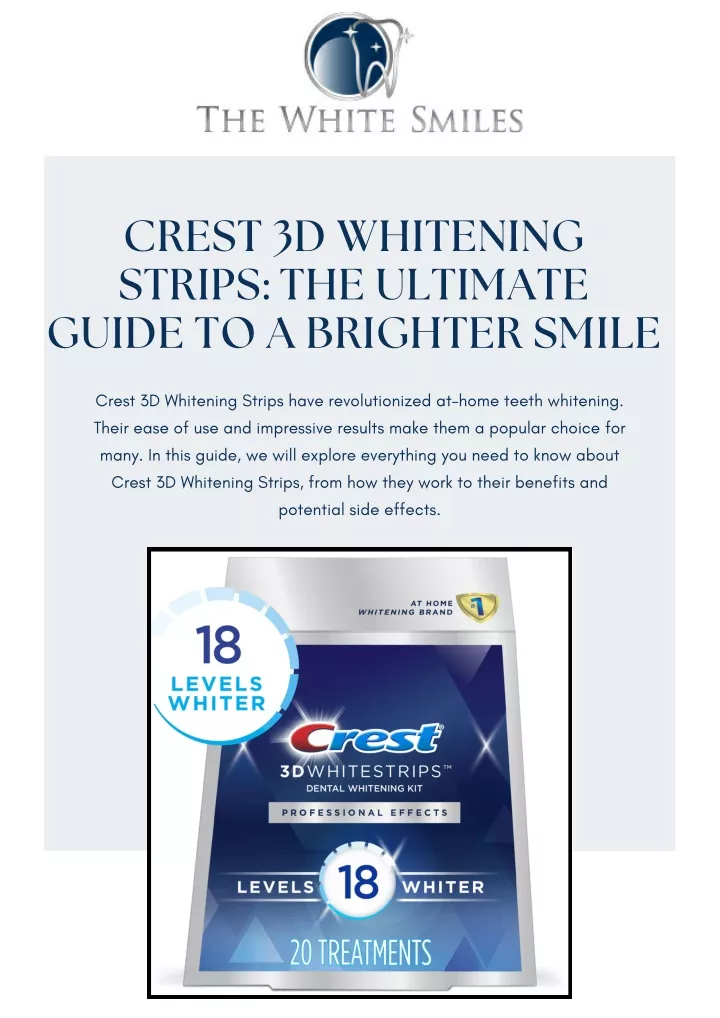 crest 3d whitening strips the ultimate guide