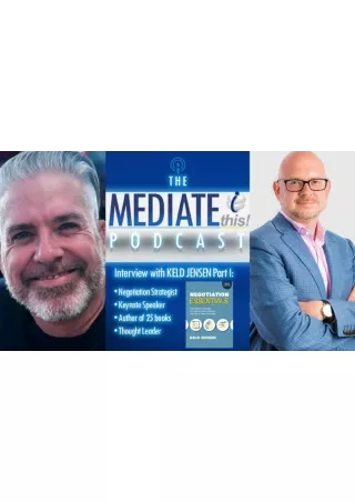 Matthew Brickman Interviews Keld Jensen, Author of Negotation Essentials on the MediateThis! Podcast
