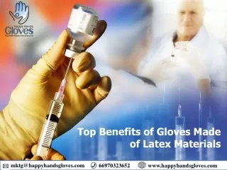 Top Benefits of Gloves Made of Latex Materials