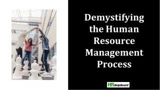 What is Human Resource Management Process