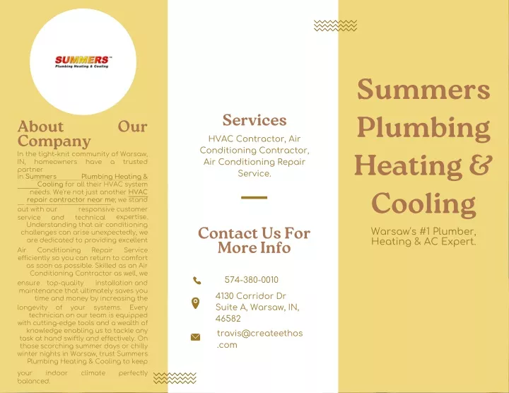 summers plumbing heating cooling warsaw