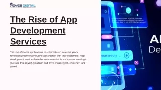 the rise of app development services
