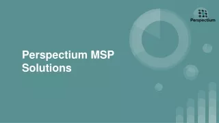 Perspectium MSP Solutions