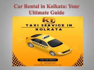 Car Rental in Kolkata Your Ultimate Guide