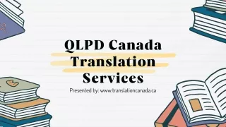 QLPD Canada Translation Services