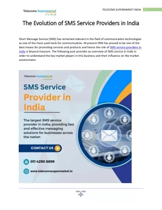 SMS Service Provider in India