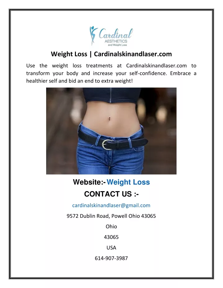 weight loss cardinalskinandlaser com