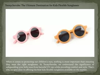 Kids Flexible Sunglasses in Australia