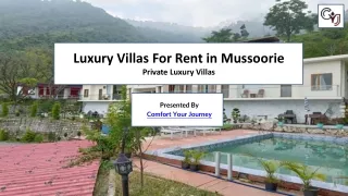 luxury villas for rent in mussoorie private