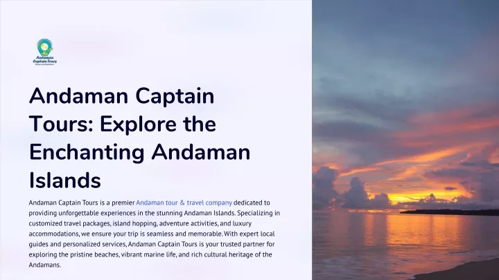 andaman captain tours explore the enchanting