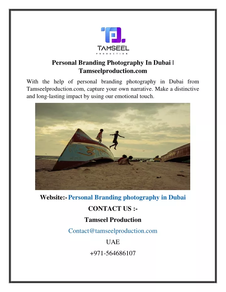 personal branding photography in dubai