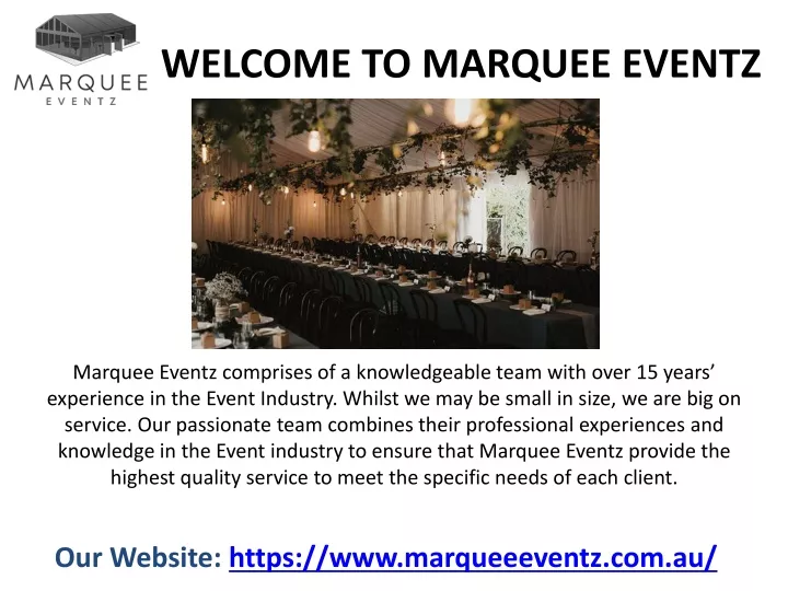 welcome to marquee eventz