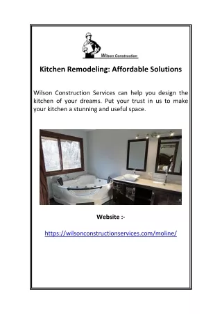 Kitchen Remodeling: Affordable Solutions