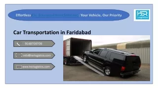 Car Transportation in Faridabad at efficient Cost