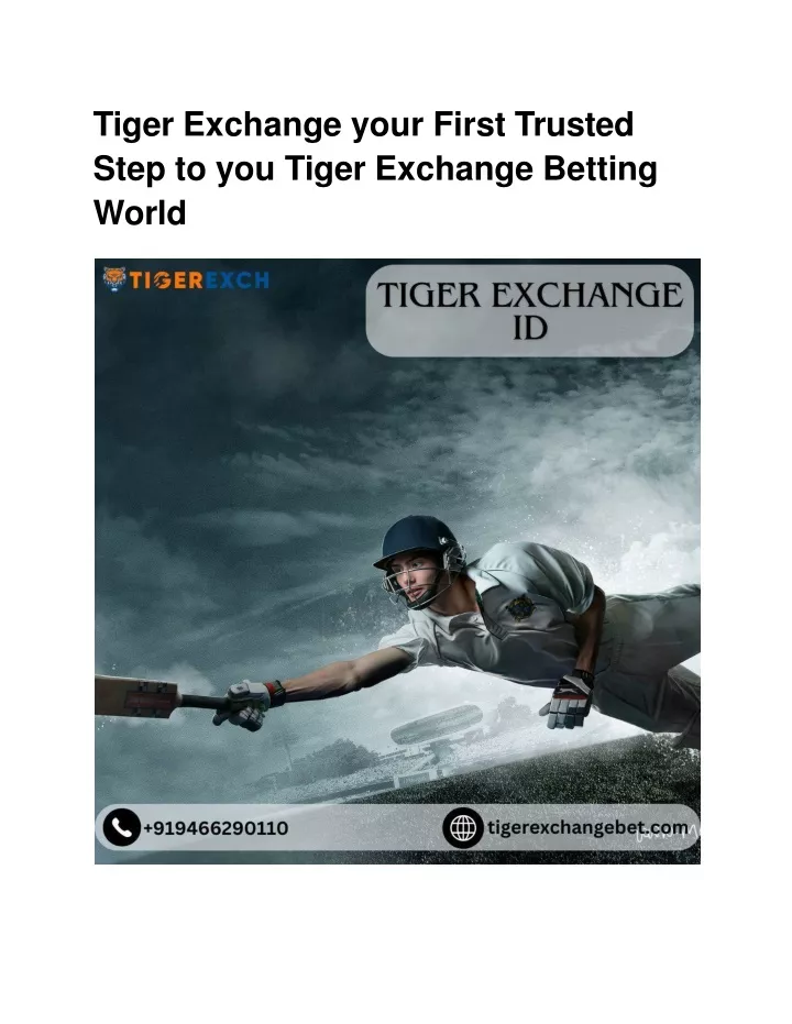 tiger exchange your first trusted step