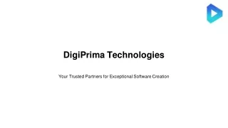 Custom Software Development  - DigiPrima Technologies