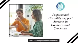 Professional Disability Support Services in Goulburn and Crookwell