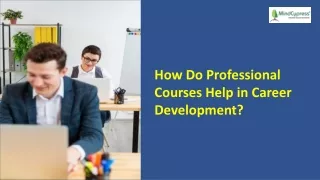 How Do Professional Courses Help in Career Development