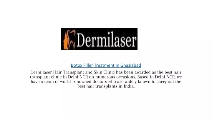 botox filler treatment in ghaziabad dermilaser