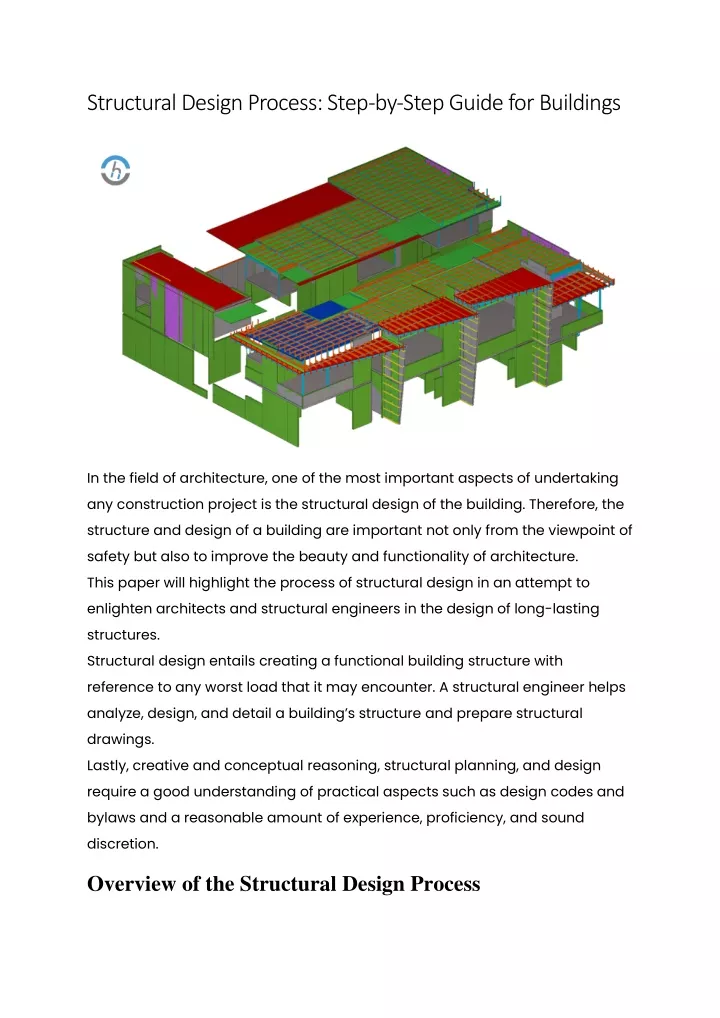 structural design process step by step guide