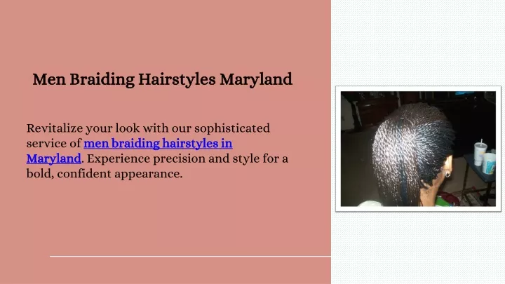 men braiding hairstyles maryland