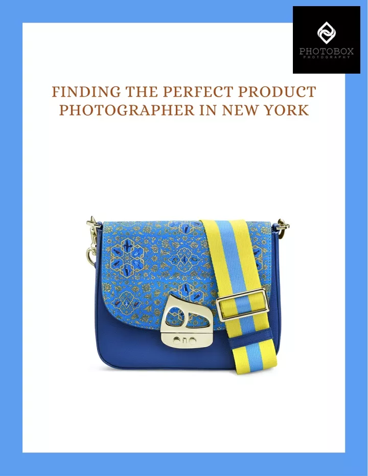 finding the perfect product photographer