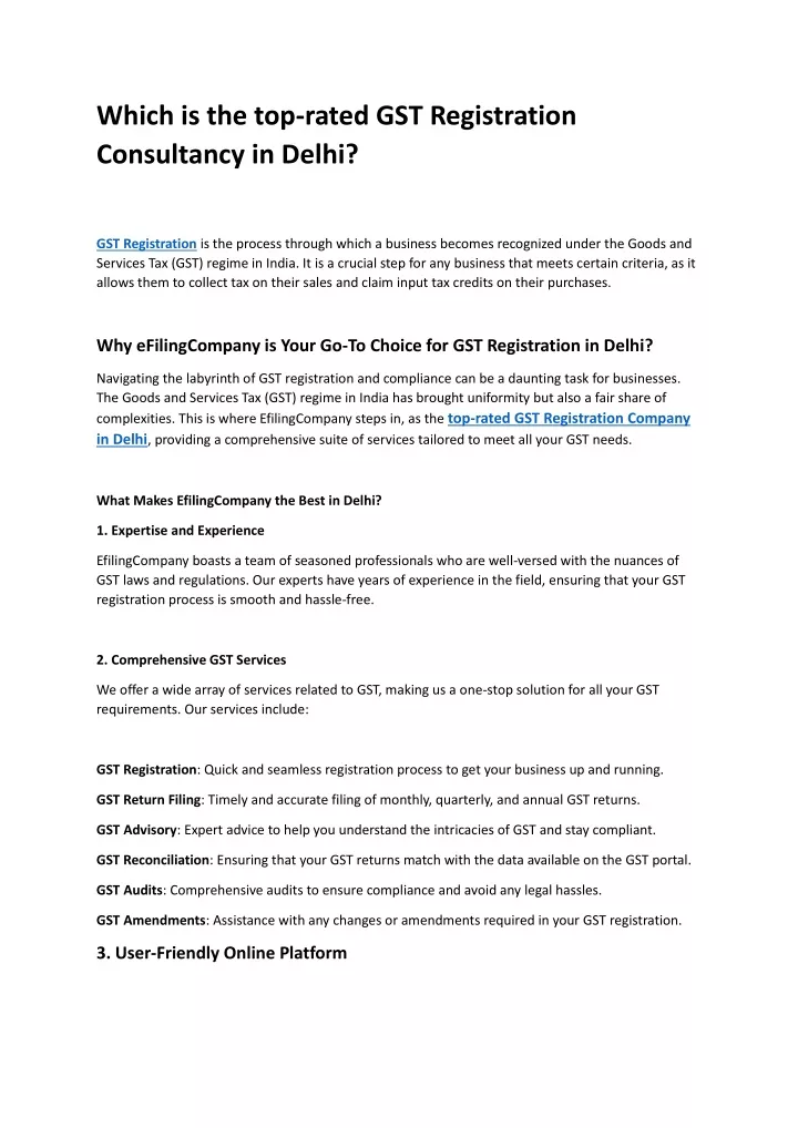 which is the top rated gst registration