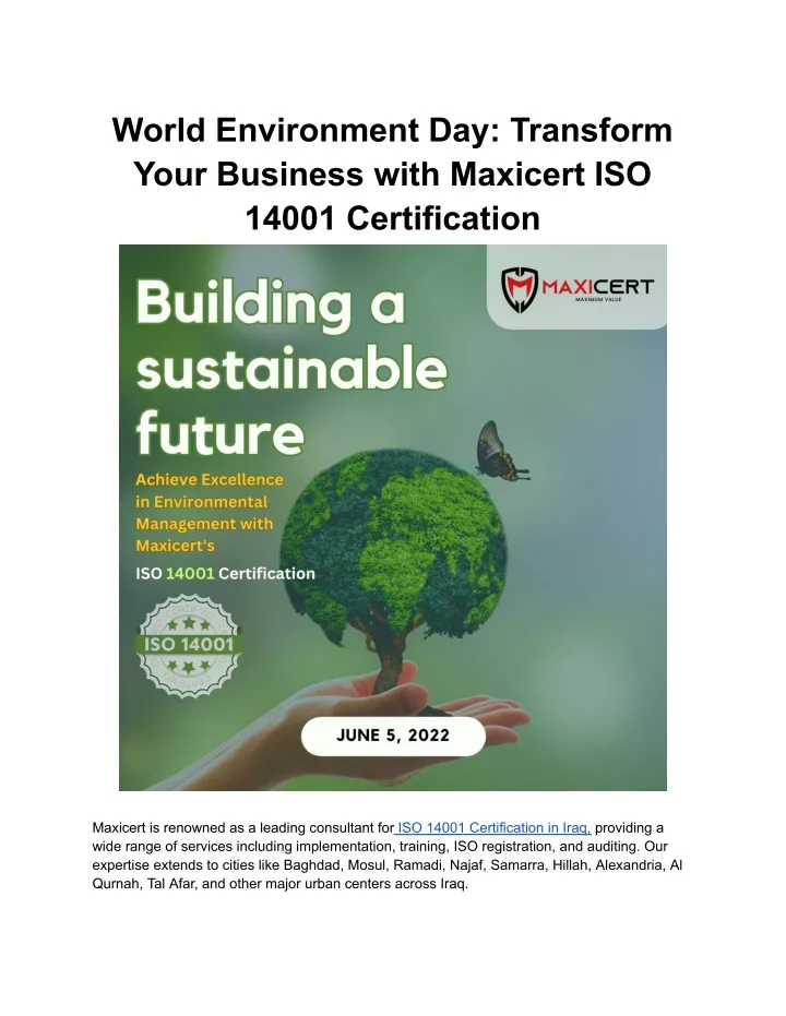 world environment day transform your business