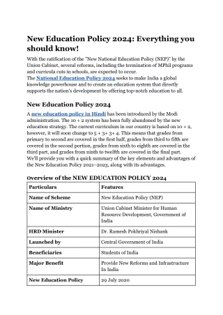 New Education Policy 2024_ Everything you should know