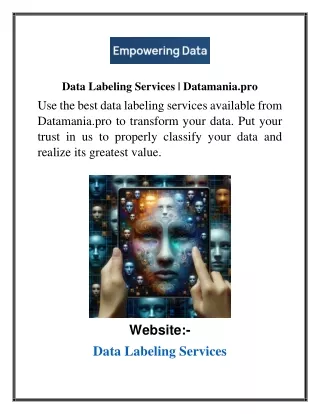 Data Labeling Services Datamania.pro