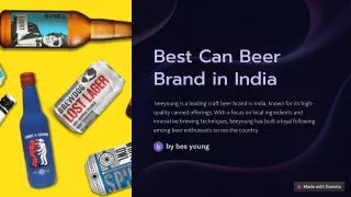 Best Can Beer Brand in India