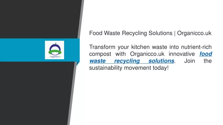 food waste recycling solutions organicco