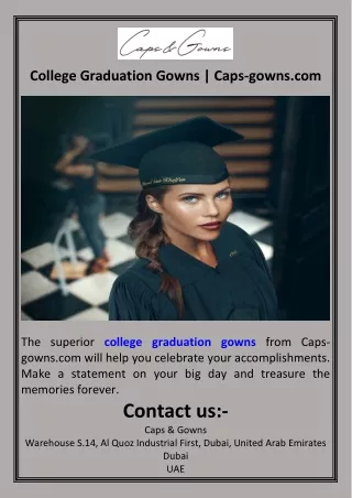 College Graduation Gowns  Caps-gowns.com