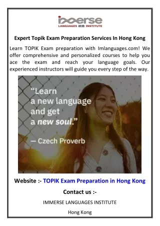 expert topik exam preparation services in hong