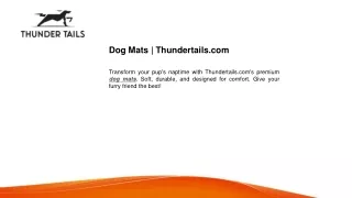 Dog Mats Thundertails.com