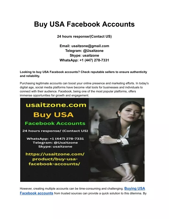 buy usa facebook accounts