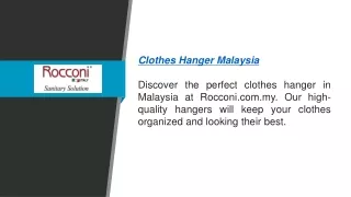 Clothes Hanger Malaysia  Rocconi.com.my