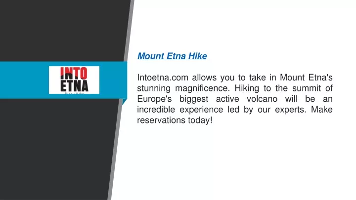 mount etna hike intoetna com allows you to take