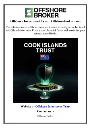 Offshore Investment Trust  Offshorebroker.com
