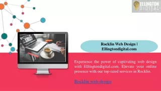 Rocklin Web Design Ellingtondigital.com