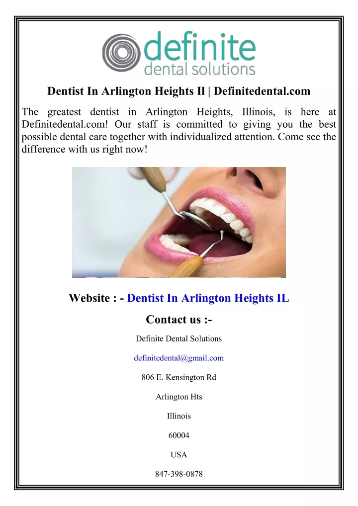 dentist in arlington heights il definitedental com