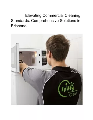 BRISBANE COMMERCIAL CLEANING