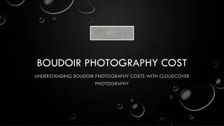 boudoir photography cost