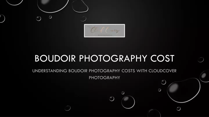 boudoir photography cost
