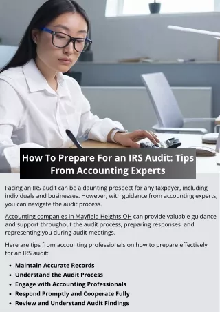 How To Prepare For an IRS Audit: Tips From Accounting Experts